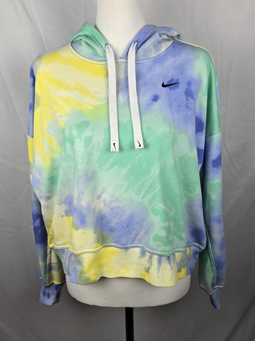Nike Tie-Dye Cropped Hoodie Sweatshirt Women's Size Medium